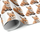 Niedlich Red Fox Geschenkpapier (Rolleneckpunkt)