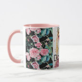 Niedlich Red Fox Wasserfarbe Rosa Girls Damen Tasse (Links)