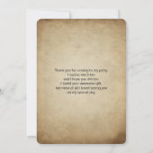 Niedlich Red Fox Wilderness Nature Foto Vielen Dan Dankeskarte (Rückseite)