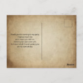 Niedlich Red Fox Wilderness Nature Foto Vielen Dan Postkarte (Rückseite)