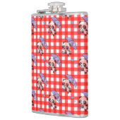 Niedlich Red Gingham Karo Flachmann (Links)