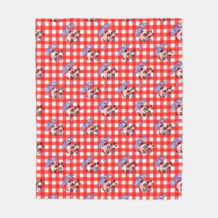 Niedlich Red Gingham Karo Fleecedecke