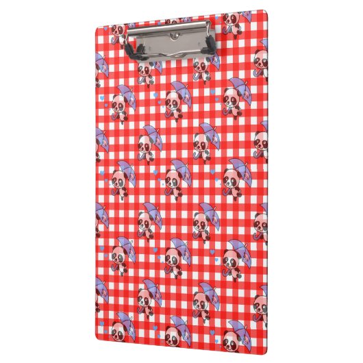 Niedlich Red Gingham Karo Klemmbrett (Links)