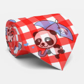 Niedlich Red Gingham Karo Krawatte (Gerollt)