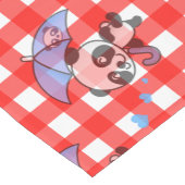 Niedlich Red Gingham Karo Kurzer Tischläufer (Ecke)