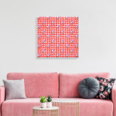 Niedlich Red Gingham Karo Leinwanddruck (Insitu (Wohnzimmer))