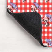 Niedlich Red Gingham Karo Mousepad (Ecke)