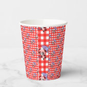 Niedlich Red Gingham Karo Pappbecher (Links)