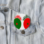 Niedlich Red Green Christmas Eyes Button (Beispiel)