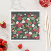 Niedlich Red Green Dots Weihnachten Serviette (Beispiel)