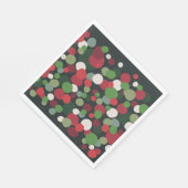 Niedlich Red Green Dots Weihnachten Serviette (Ecke)