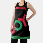 Niedlich Red Green Glitzer Weihnachtsfreude Schürze (InSitu)