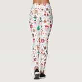 Niedlich Red Green Ugge Weihnachtsmann Leggings (Rückseite)