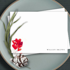 Niedlich Red Heart Balloon Wassercolor Ballon Gebu Mitteilungskarte