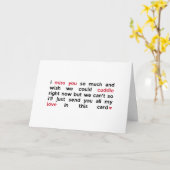 Niedlich Red Heart I Miss You Karte (Gelbe Blume)