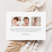 Niedlich Red Hearts Foto Geburtsankündigung Ankündigung