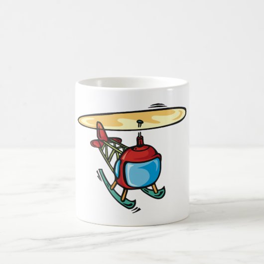 Niedlich Red Helicopter Fun Aviation Design Kaffeetasse (Mittel)