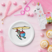 Niedlich Red Helicopter Fun Aviation Design Pappteller (Party)