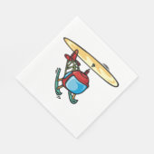 Niedlich Red Helicopter Fun Aviation Design Serviette (Ecke)