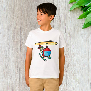 Niedlich Red Helicopter Fun Aviation Design T-Shirt