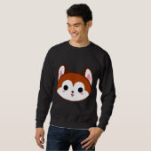 Niedlich Red Husky Sweatshirt (Vorne ganz)