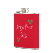 Niedlich Red Jingle Bells Flachmann (Links)