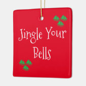 Niedlich Red Jingle Bells Keramikornament (Links)