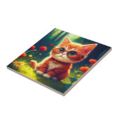 Niedlich Red Kitten Tragen einer Brille-365478 Fliese (Seite)