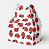Niedlich Red Ladybug Baby Shower Girl Geschenkschachtel (Rückseite)