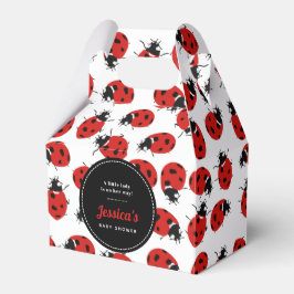 Niedlich Red Ladybug Baby Shower Girl Geschenkschachtel