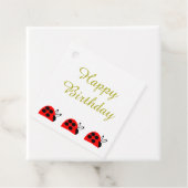 Niedlich Red Ladybug Birthday Geschenkanhänger (Beispiel)
