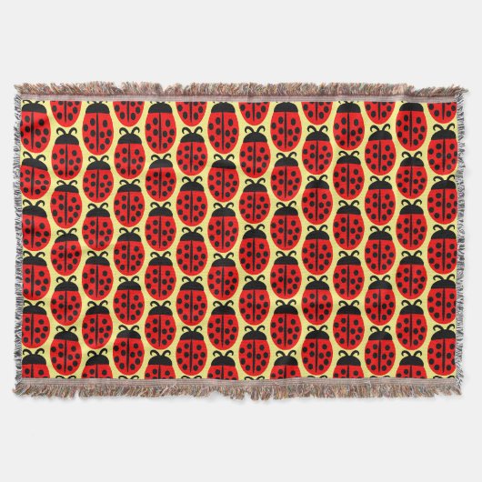 Niedlich Red Ladybug Decke (Vorderseite)
