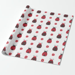 Niedlich Red Ladybug Geschenkpapier
