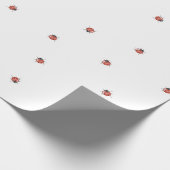 Niedlich Red Ladybug Geschenkpapier (Ecke)