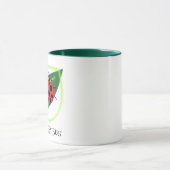 Niedlich Red Ladybug Green Liebe Leaf Mädchen Tasse (Zentrum)