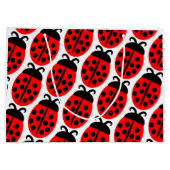 Niedlich Red Ladybug Große Geschenktüte (Rückseite)
