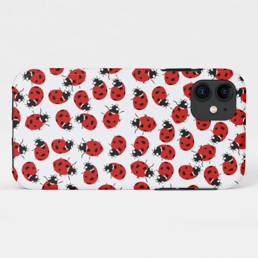 Niedlich Red Ladybug Pattern Case-Mate iPhone Hülle (Rückseite (Horizontal))