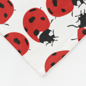 Niedlich Red Ladybug Pattern Fleecedecke (Ecke)
