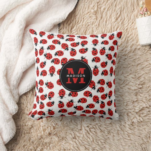 Niedlich Red Ladybug Pattern Kissen (Decke)