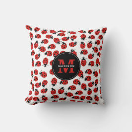 Niedlich Red Ladybug Pattern Kissen