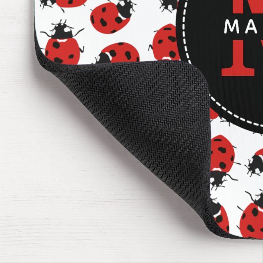 Niedlich Red Ladybug Pattern Mousepad (Ecke)