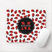 Niedlich Red Ladybug Pattern Mousepad (Mit Mouse)