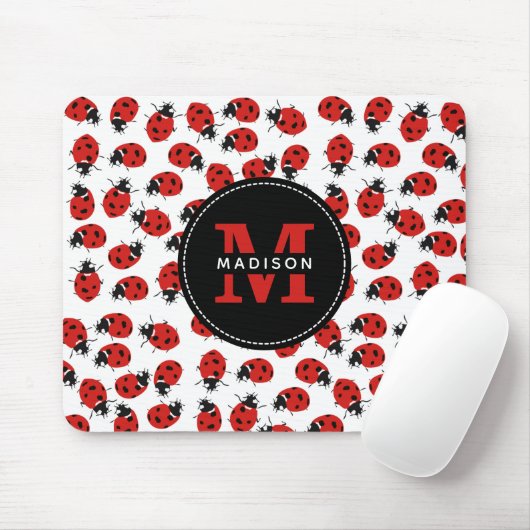 Niedlich Red Ladybug Pattern Mousepad (Mit Mouse)