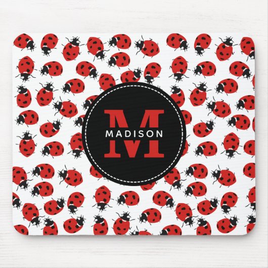Niedlich Red Ladybug Pattern Mousepad (Vorne)
