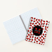 Niedlich Red Ladybug Pattern Notizblock (Innenseite)