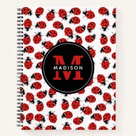 Niedlich Red Ladybug Pattern Notizblock