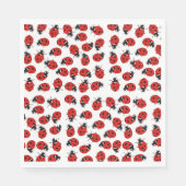 Niedlich Red Ladybug Pattern Serviette (Vorderseite)