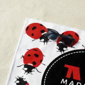 Niedlich Red Ladybug Pattern Strandtuch (Beispiel)