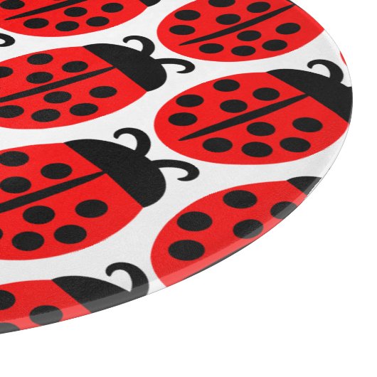 Niedlich Red Ladybug Schneidebrett (Ecke)