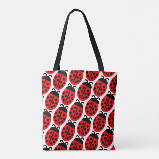 Niedlich Red Ladybug Tasche (Rückseite)